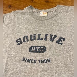 Vintage Triple Five Soul T Shirt NYC SOULIVE 1999 Skate Hiphop Rap Emcee 5 Soul
